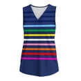 thumbnail image 5 of Enjoytime Ladies Summer Tops Printed V-Neck Sleeveless Tank Top Causal Beach Vacation Plus Size Shirts, 5 of 5