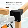 thumbnail image 5 of Soonbuy Pergola Brackets Kit 6x6,3/4Way Heavy Duty Gazebo Brackets Right Angle Corner Bracket Woodwork DIY Pergola Kit,Easy Installation Wooden Beams for Gazebos,Patio Pergolas,Log Cabin, 5 of 7