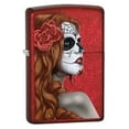 thumbnail image 4 of Zippo Day of The Dead Girl Candy Apple Red Pocket Lighter, 4 of 4