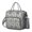 Grey-1, variant on Dead Day Skull and Mexican Floral Insulated Lunch Bag, Large Leakproof Cooler Tote with Gothic Roses and Skeleton Patterns, Artistic Design