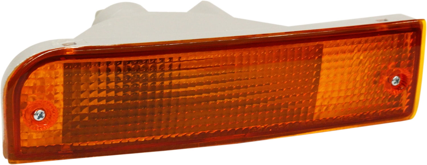 Corner Light Compatible with 1992-1995 Toyota 4Runner Plastic Clear & Amber Lens With bulb Passenger Side 