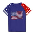 thumbnail image 4 of FamilyThread Kids American USA Flag Patriotic T Shirts 4th of July Summer T-Shirt for Boys Girls Short Sleeve American Flag Holiday Patriotic Tops, 4 of 4
