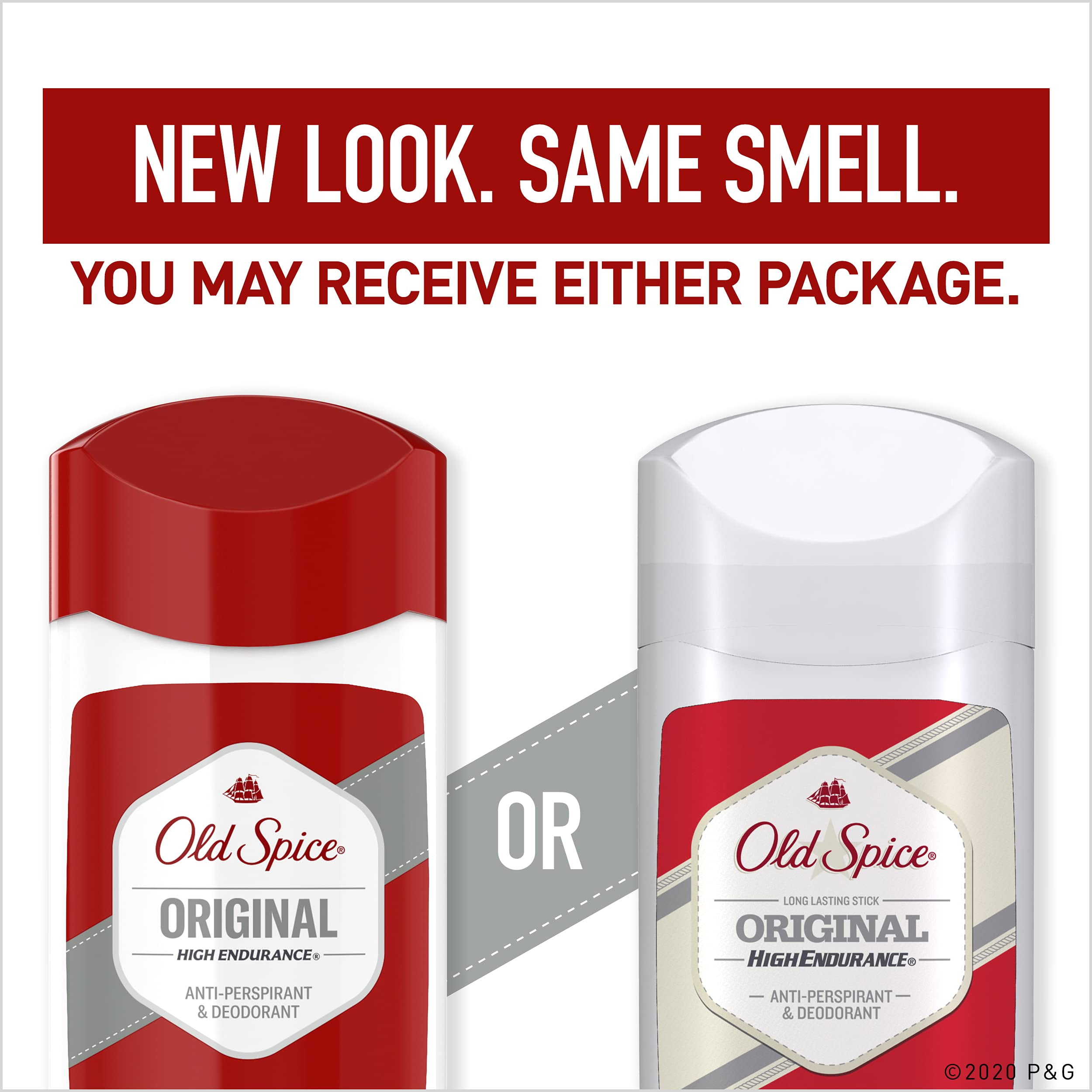 Old Spice High Endurance, Original Scent Men's Anti-Perspirant & Deodorant 3 Oz (Pack of 6)