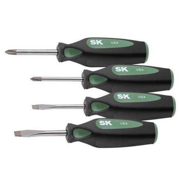 SK PROFESSIONAL TOOLS 86335 Screwdriver Set,Slotted/Phillips,4 Pc