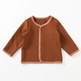 thumbnail image 3 of Mwjwdo Baby Long Sleeve Thermal Cardigan Sweater, Organic Merino Wool, Boys and Girls Sizes Newborn - 4 Years, 3 of 4