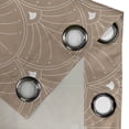 thumbnail image 4 of Ambesonne Art Deco Grommet Curtain, Pale Brown Classic Scales, 50"x108", Pale Brown and White, 4 of 5