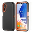 thumbnail image 1 of Aggxpf for Samsung Galaxy A54 Phone Case with 2 Pack Screen Protector, Heavy Duty Drop Protection Cover for Galaxy A54, Orange, 1 of 5