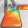 thumbnail image 2 of Kitchen Rugs Sets Of 2,Rainbow Tie Dye Ink Pattern Anti Fatigue Kitchen Mat Rugs Non Slip Washable,Decorative Kitchen Floor Mats for Kitchen,Sink,Laundry,17"x47"+17"x47", 2 of 5