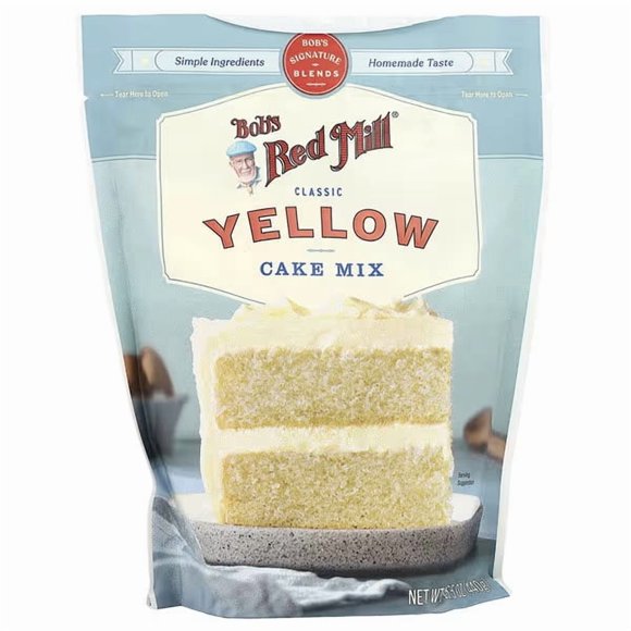 Bob's Red Mill , Mélange à Gâteau Jaune Classique, 15,5 oz (440 g)