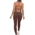 thumbnail image 4 of Lilgiuy Women's One-piece Sport Yoga Jumpsuit Running Fitness Workout Tight Pants for Camping Climbing, 4 of 5