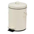 thumbnail image 2 of Cubo de basura con pedal, elegante papelera Beige, 2 of 9