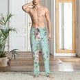 thumbnail image 2 of Pofeuu Vintage Floral Print Men's Pajama Pants, Soft Lounge Pajama Pants with big pockets for Men Plaid Pj Bottoms-XX-Large, 2 of 6