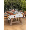 thumbnail image 2 of Outdoor Tablecloth with Umbrella Hole and Zipper, Fall Scarecrows Rectangle Table Cloth 54x80 Inch Waterproof Tablecloth, Thanksgiving Truck Pumpkin Maple Leaf Picnic Table Cover for Patio Camping, 2 of 7