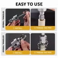thumbnail image 3 of YYV Plumbing Tools 4 In 1 Pipe Wrench Threader Integrated 1 2 And 3 4 Inch Water Pipe Internal External Threading Multifunctional Pipe Tool Plumbing Tools 4 In 1, 3 of 5