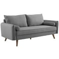 thumbnail image 2 of Modway Revive Upholstered Fabric Sofa and Loveseat Set in Light gray, 2 of 7