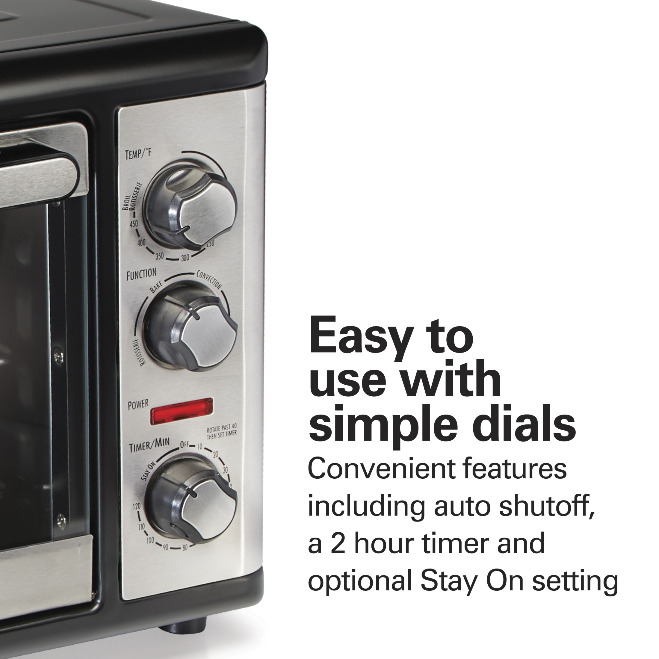 Hamilton Beach Countertop Toaster Oven with Convection, Black photo 5
