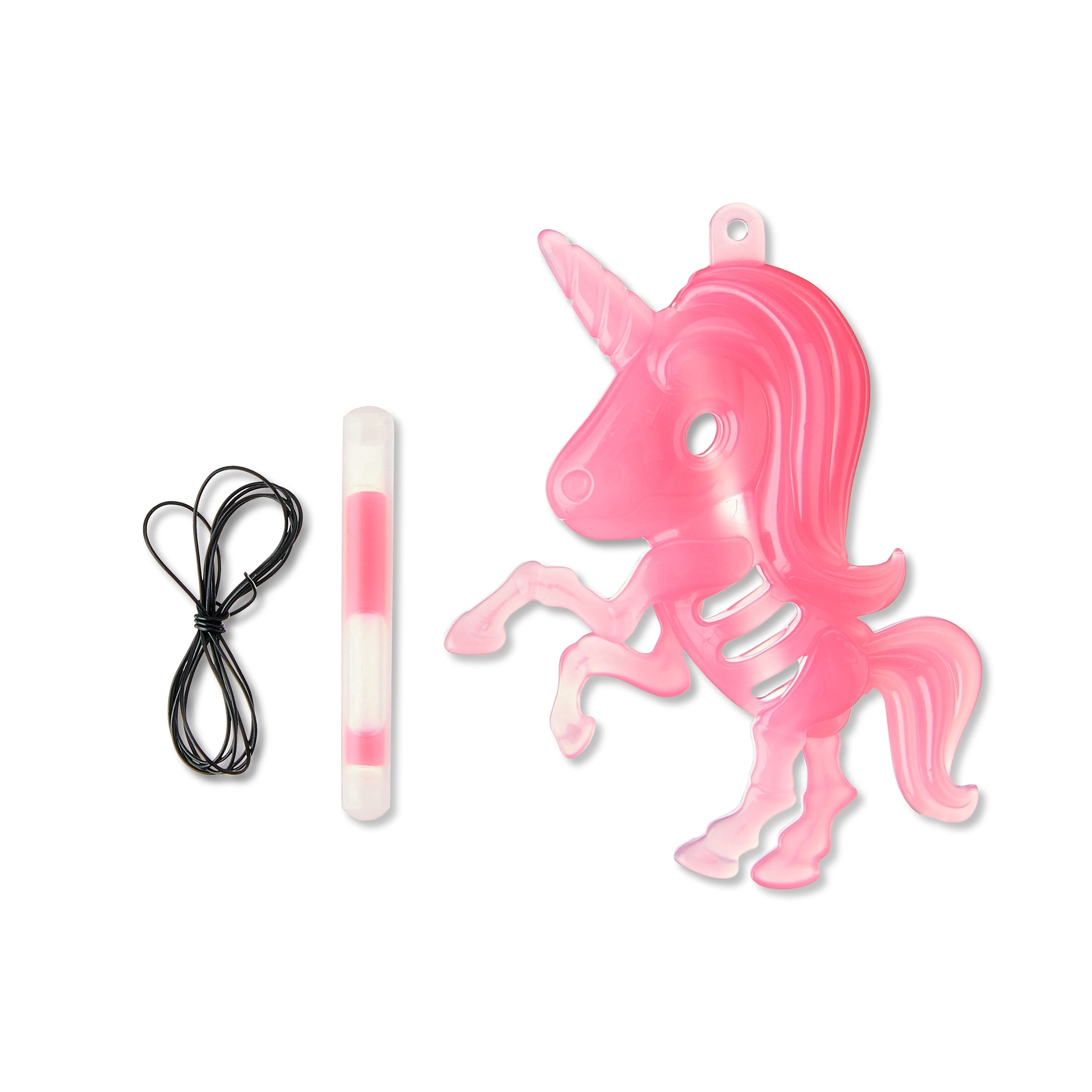 Unicorn Skeleton Glow Necklace, Pink, Halloween by Way To Celebrate