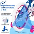 thumbnail image 6 of HONGGE Kids Bike, 18" Wheels, Ages 4+, Training Wheels, Blue, 6 of 8