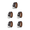 thumbnail image 2 of kurtrusly Premium Studded Belt All-match Unique Gift Various Size Metal Punk Rivet Belt For Men And Women Women Riveted Metal Belt coffee 110cm 5Set, 2 of 6