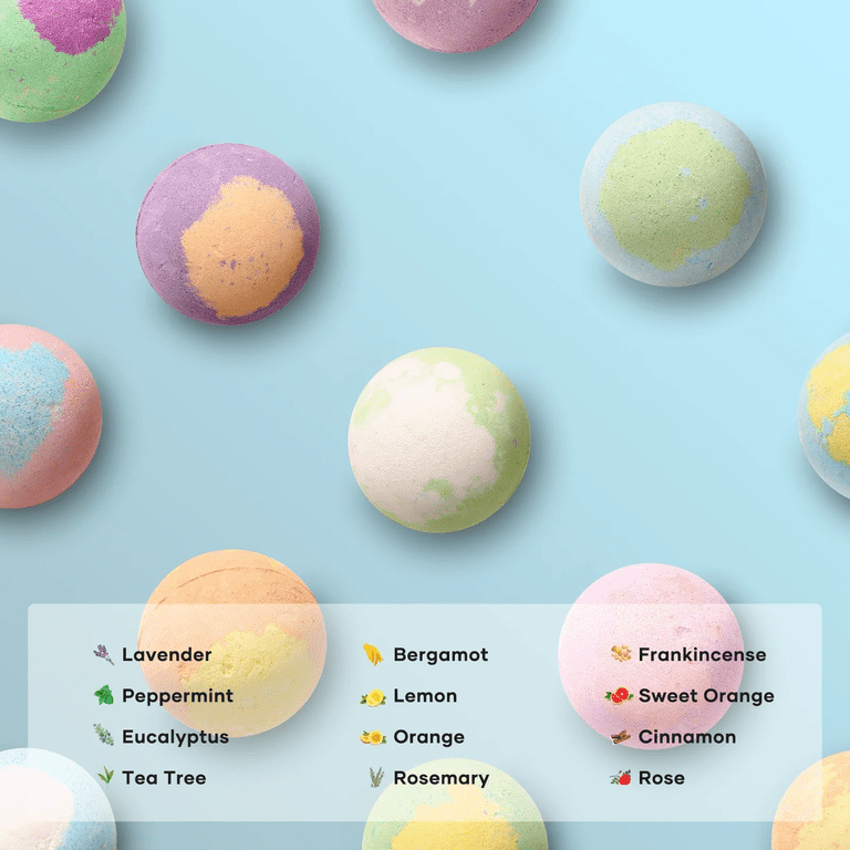 Naipo Bath Bombs Gift Set, 16 Piece with Foot Soak Balls photo 2