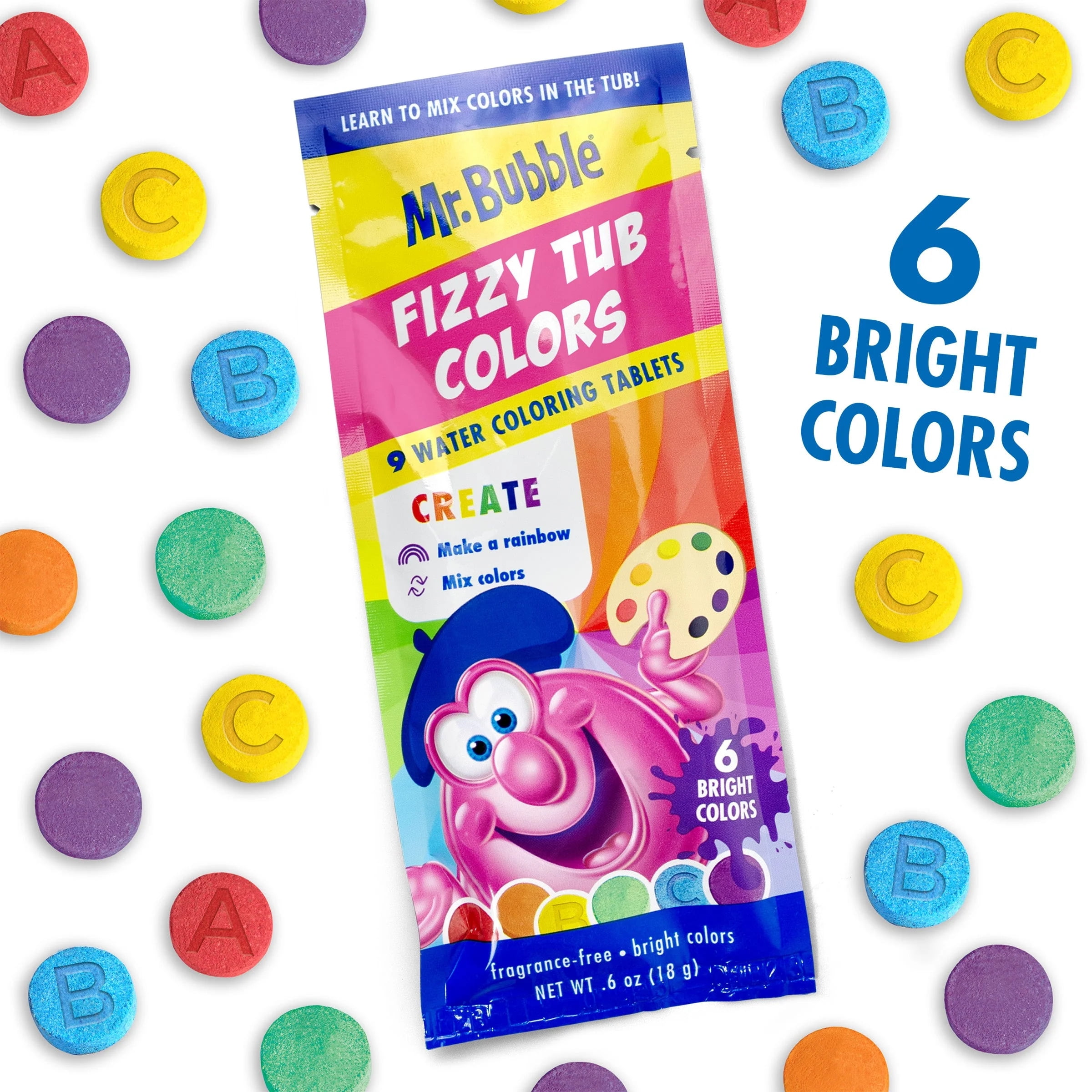 Tub Works® Fizzy Bath Color Tablets for Kids, 150 Count, 3 Pack