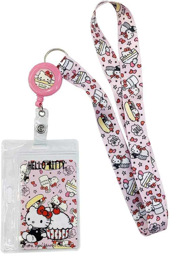 Sanrio Hello Kitty Extendable Reel ID Badge Holder Lanyard
