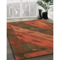 thumbnail image 2 of Ahgly Company Indoor Round Abstract Red Animal Area Rugs, 5' Round, 2 of 6