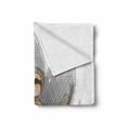 thumbnail image 2 of Sloth Soft Flannel Fleece Throw Blanket, Little Sloth Lotus Flower Yoga Asana Positions Fun, Cozy Plush for Indoor and Outdoor Use, 50" x 60", Pink Brown Grey, by Ambesonne, 2 of 6