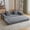 （Corduroy）Dark Grey, variant on Hforesty Folding Convertible Sleeper Sofa Bed,Compressed Floor Boneless Couch,Modular Sofa for Living Room or Bedroom,No Assembly(DARK-GREY)chenill