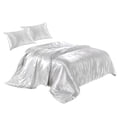 thumbnail image 1 of Toystoory Funda de edredón Funda de edredón de seda artificial Cremallera Funda de almohada para dormir Juego de cama Juegos de cama Blanco 264x229cm Toystoory HA003632-21, 1 of 1