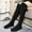 Black, variant on Socks for Women Warm Winter Comfort Knee-High Fashion Temperament Solid Color Socks