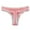 Pink, variant on BLVB Lace Cotton Thongs for Women Ladies Underwear Low Rise Soft Panties No Show