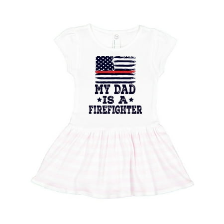 

Inktastic Dad is a Firefighter Gift Toddler Girl Dress