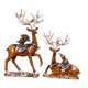 thumbnail image 5 of Juego de 2 estatuas de reno Feng Shui, decoración creativa para amigos, animal de resina 15x6x30cm 18x6x21cm, 5 of 9