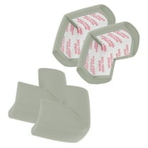 4 Pack Soft Corner Protector, Rubber Foam Furniture Proofing Corner Guards Edge for Fireplace Table, Grey