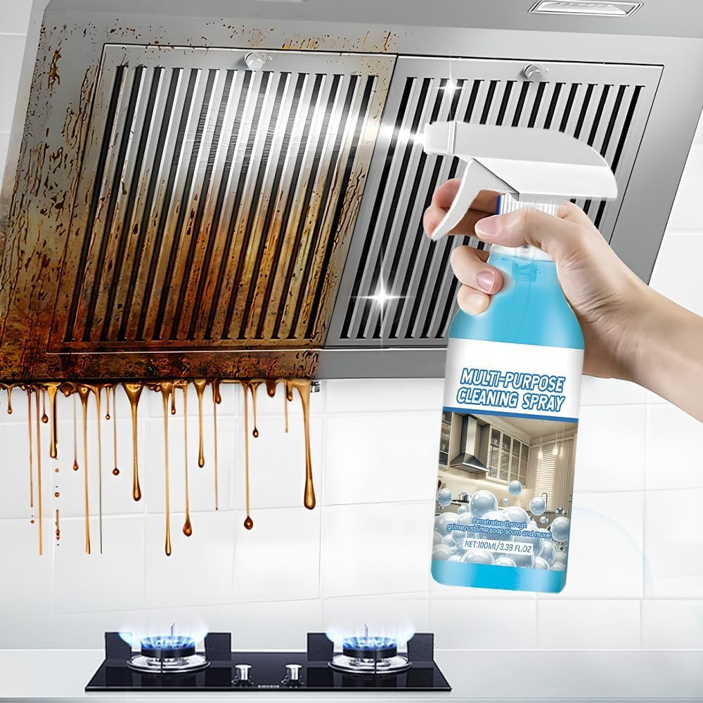 Spray Splash Cleaner, 2026 New Upgraded Multi-Purpose Splash Foam Spray for Kitchen Countertop and Oven Cleaning