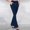 Navy, variant on PWPSG Womens High Waist Bootcut Casual Pants, Chic Front Button Detail for Office Commuter Minimalist Style Yellow XXL