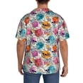 thumbnail image 3 of Kdxio Men'S Hawaiian Shirt For Men Short Sleeve Shirt Skulls And Roses Summer Casual Holiday Beach Button Down T-Shirts, 3 of 5