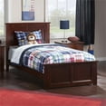 thumbnail image 2 of Leo & Lacey Classic Hardwood Eco-Friendly Platform Bed, Twin, Walnut, 2 of 5