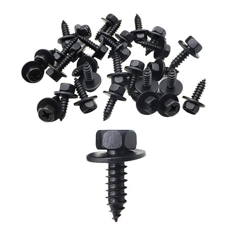 

SecosAutoparts 30pcs Screw Bolt Retainer Fender Liner Under Cover Screw Compatible with Toyota 90159-60498