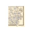 thumbnail image 2 of Historic State Map - Iowa Representative Senatorial Districts 1874  - Vintage Wall Art, 2 of 4