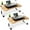 Beige, variant on 2 Pack Foldable Laptop Table, Breakfast Serving Bed Tray, Lap Desk with Foldable Leg & Tablet Phone Groove & Cup Slot for Reading Writing Eating on Bed Couch Sofa Floor - Beige