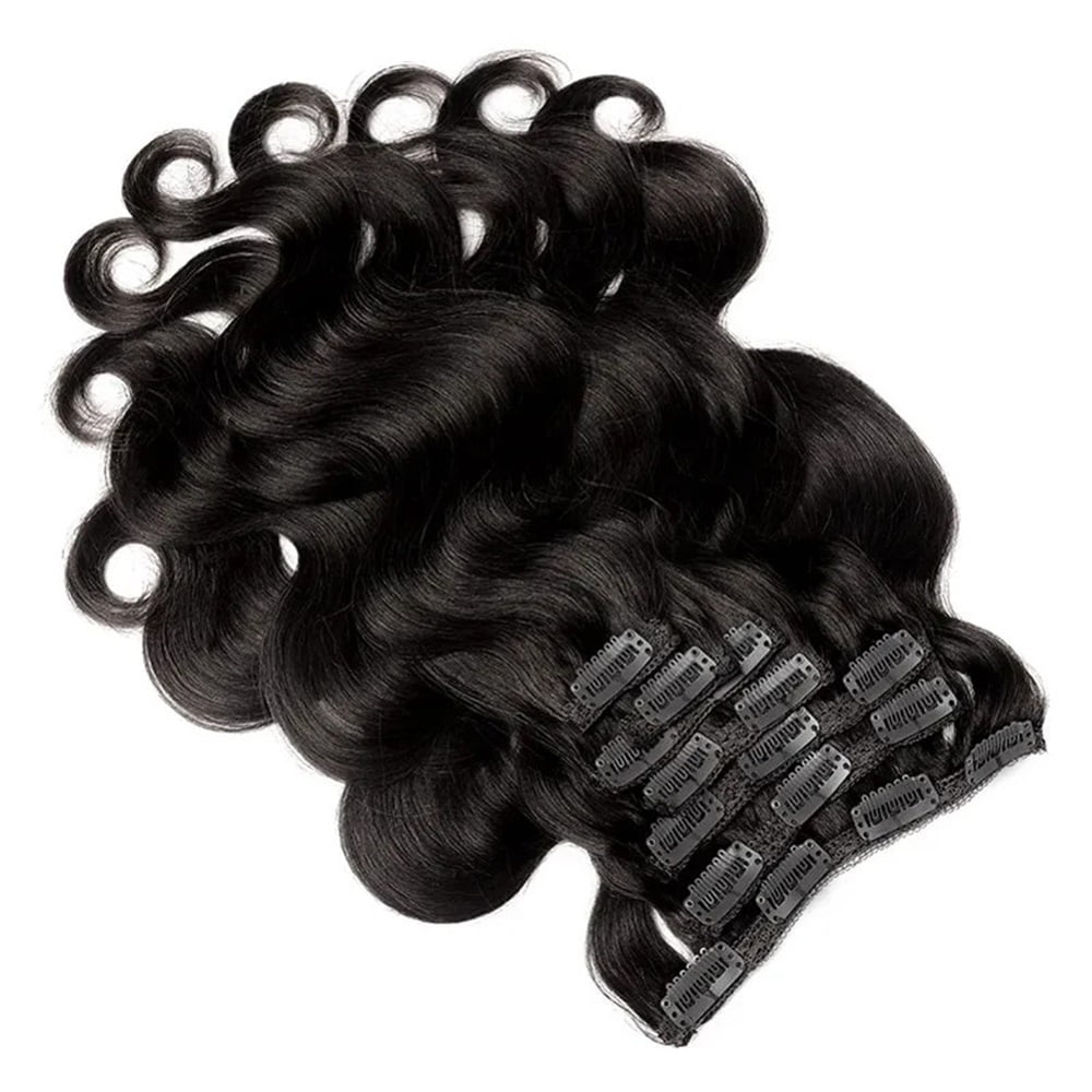 Body Wave 100% Brazilian Clip in Hair Extensions Human Hair 8Pcs Remy Hair Extensions Clip ins