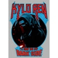 thumbnail image 2 of Men's Star Wars The Force Awakens Kylo Ren Show Dark Side  Pull Over Hoodie Athletic Heather Medium, 2 of 4