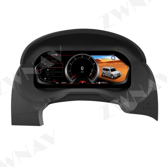 ZWNAV Smart Car LCD Digital Cluster For Mitsubishi Pajero 2008-2018 Dashboard Virtual Cockpit Instrument Auto Speed Meter Ai Screen