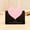 Black, variant on Mini Cute Love Design Letter Writing Stationery Paper, Heart Greeting Cards With Envelopes, Invitation Card, Thank You Card