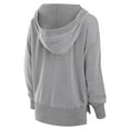 thumbnail image 3 of Women's Fanatics  Heather Gray Cleveland Browns Initiative Snow Wash French Terry V-Neck Pullover Hoodie, 3 of 3