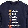 thumbnail image 3 of The Lion King - Main Characters - Toddler & Youth Crewneck Fleece Sweatshirt, 3 of 5
