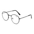thumbnail image 1 of Retro Round Reading Glasses Glasses Strength 2.0 Black black, 1 of 3