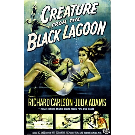 Creature From The Black Lagoon Canvas Art - (11 x 17)